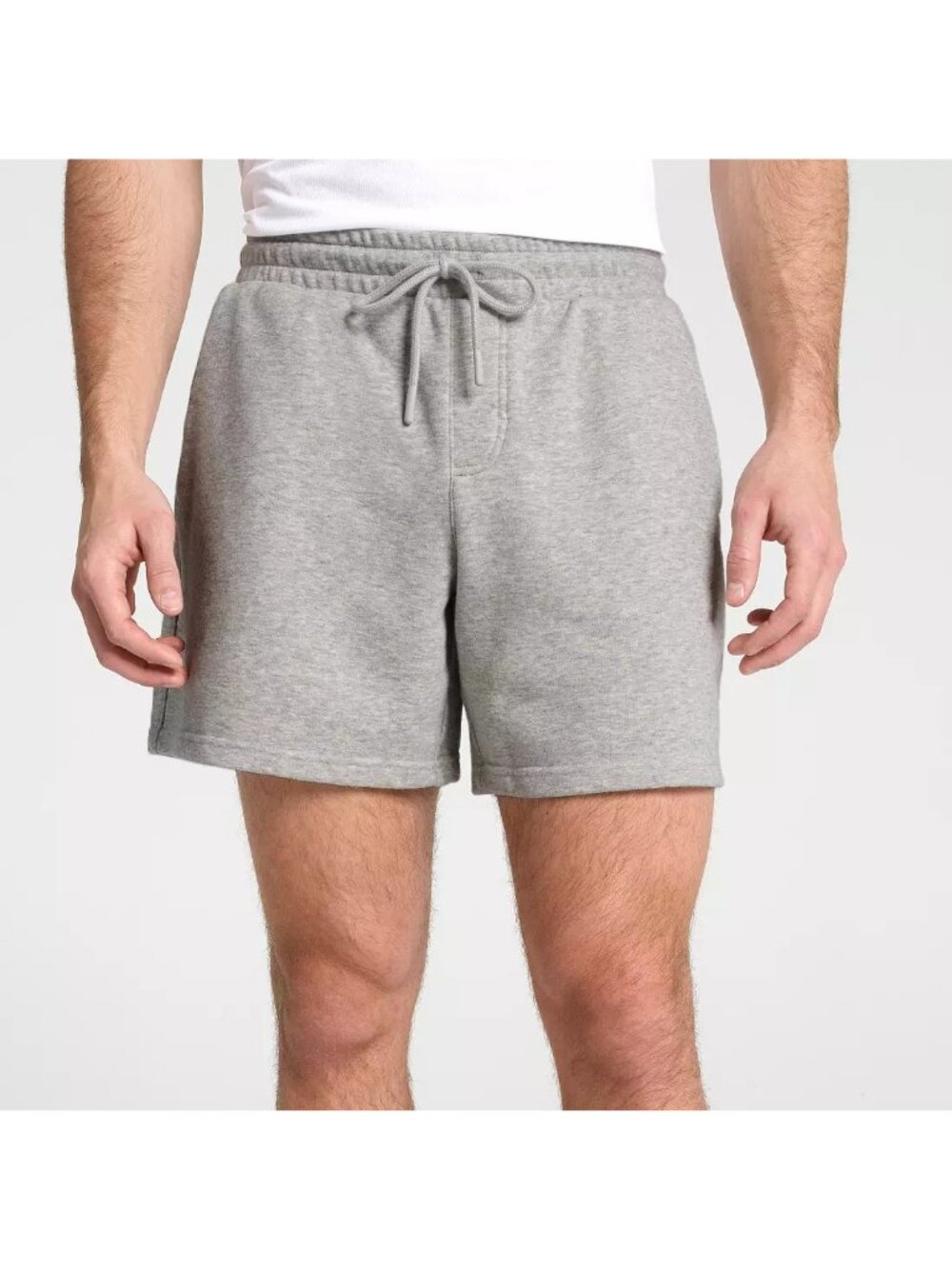 DSG Mens Shorts Lightweight Classic Fleece Drawstring Waist Casual Gray Size XXL